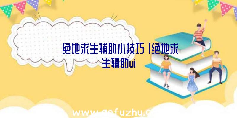 「绝地求生辅助小技巧」|绝地求生辅助ui